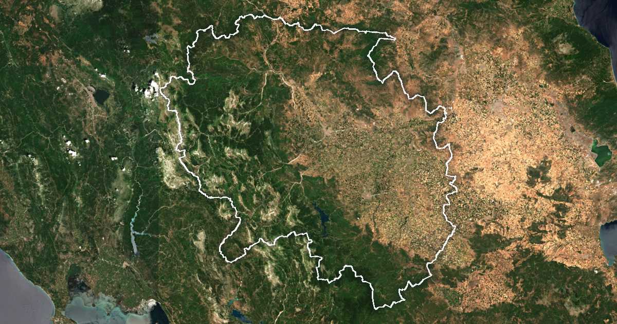 Carte satellite de Nomós Trikálon kai Kardítsas