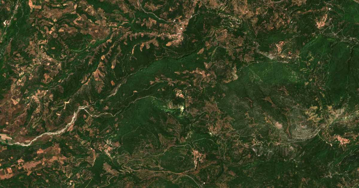 Carte satellite de Aetorráchi