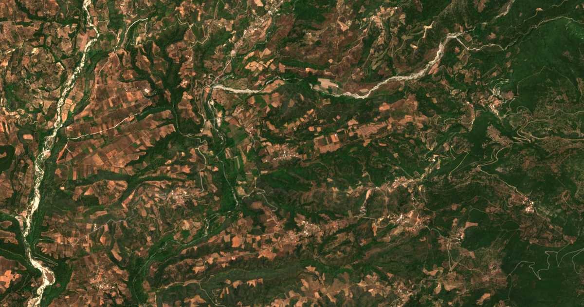 Carte satellite de Chryssochóri