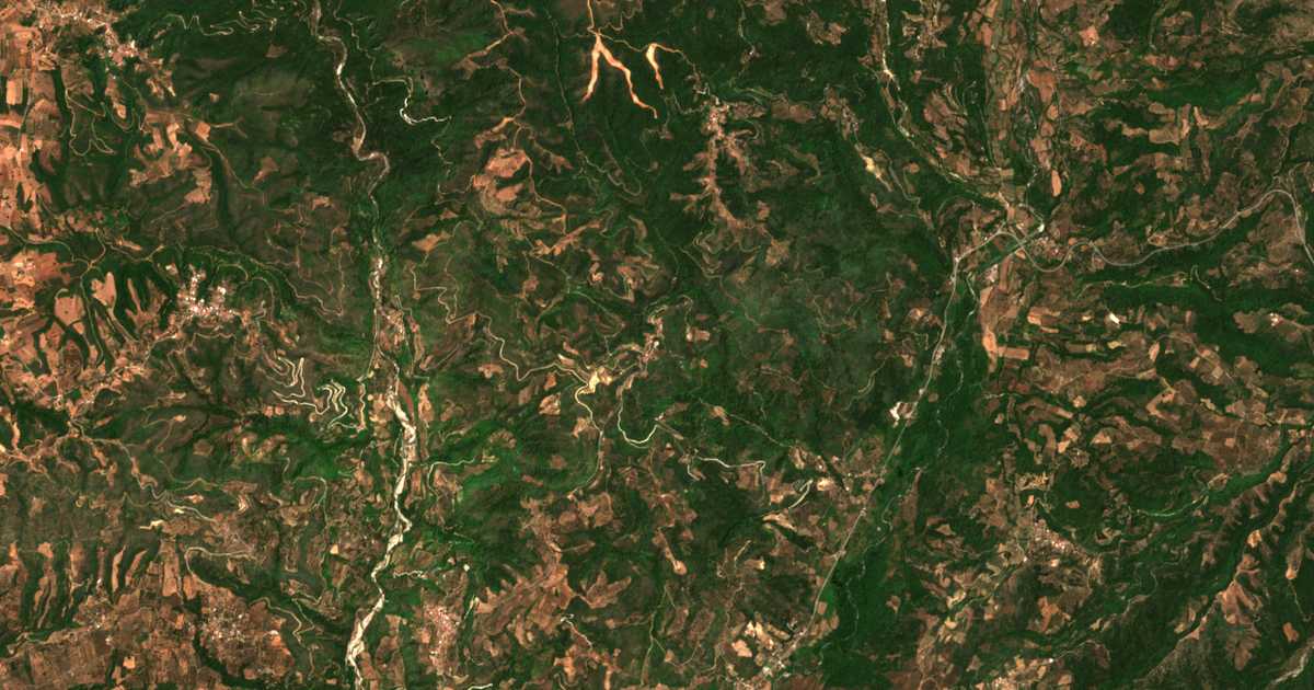 Carte satellite de Chóra