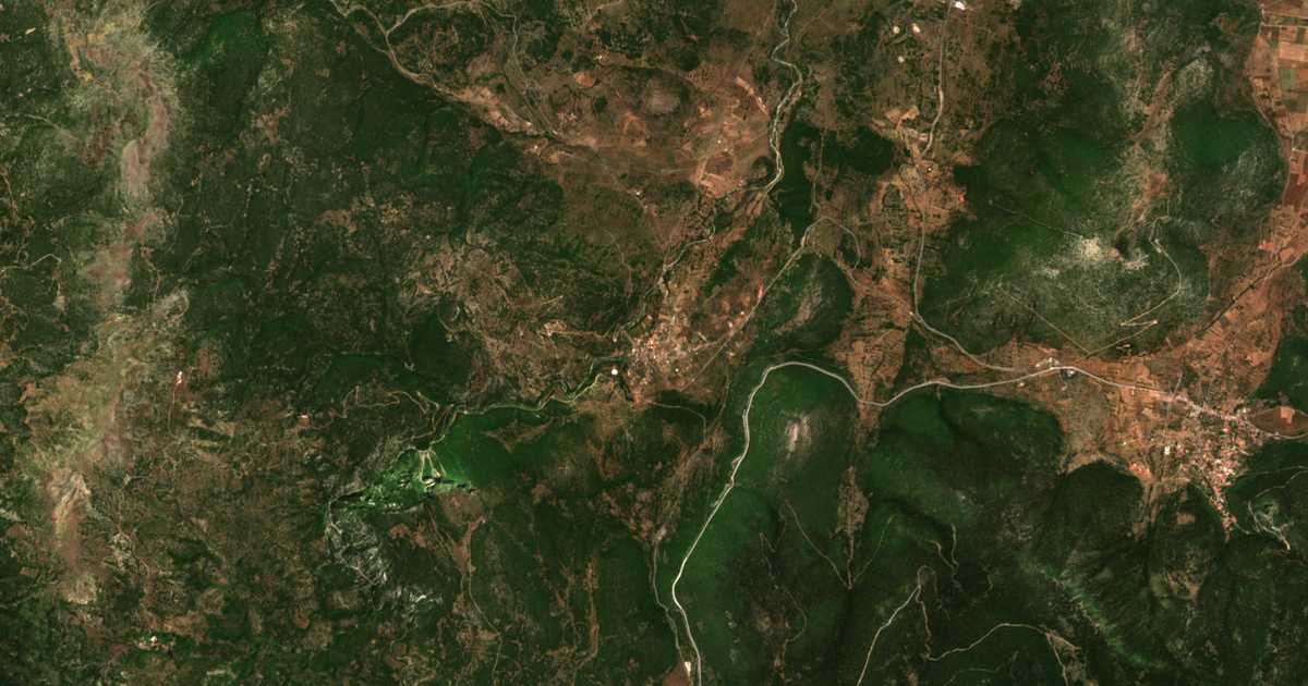 Carte satellite de Kamenítsa