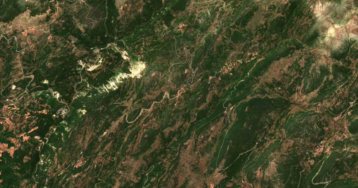 Carte satellite de Kardarítsi