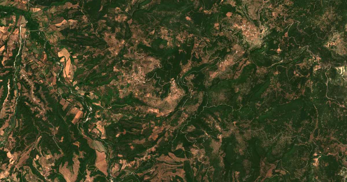 Carte satellite de Kokkorás