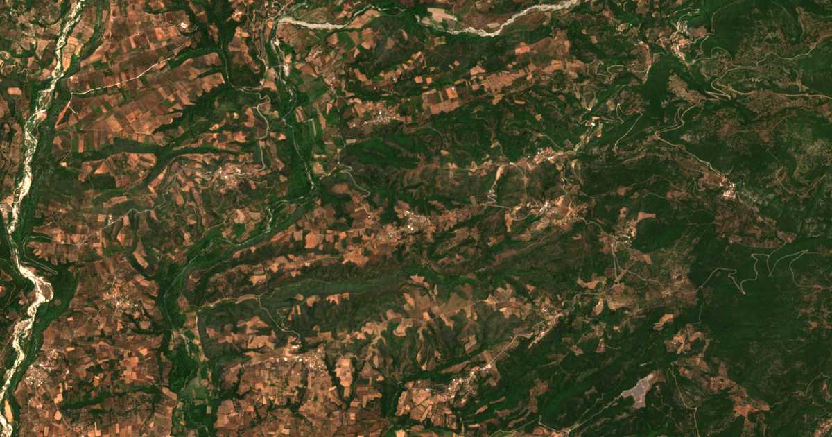 Carte satellite de Liodóra