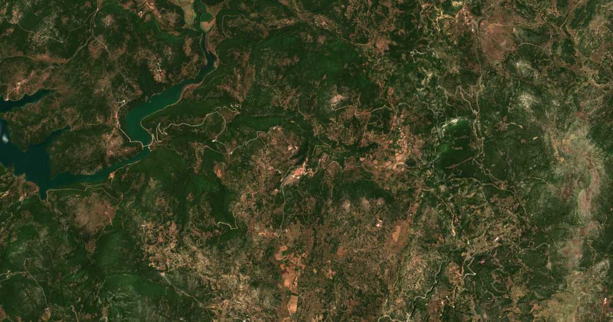 Carte satellite de Mygdaliá