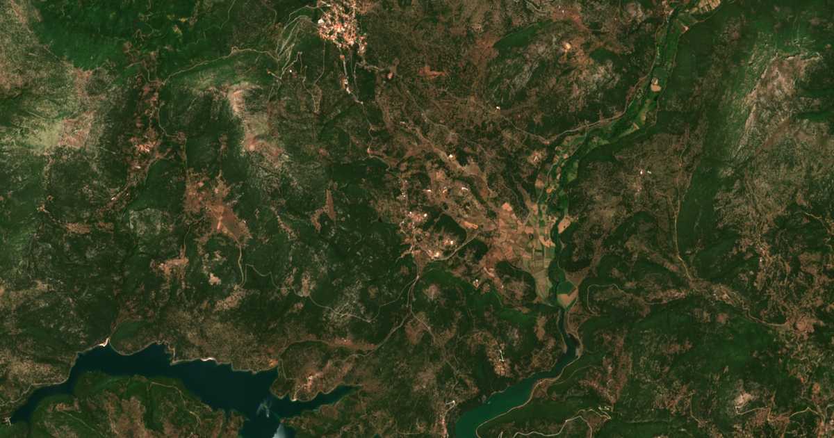 Carte satellite de Pournariá