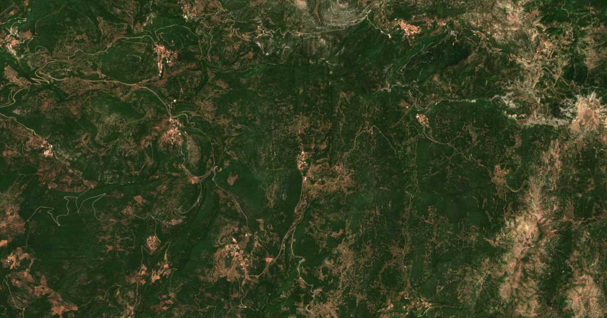 Carte satellite de Psári