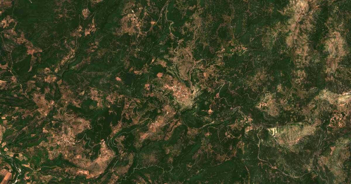 Carte satellite de Ráftis