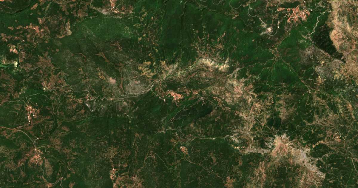 Carte satellite de Sérvou
