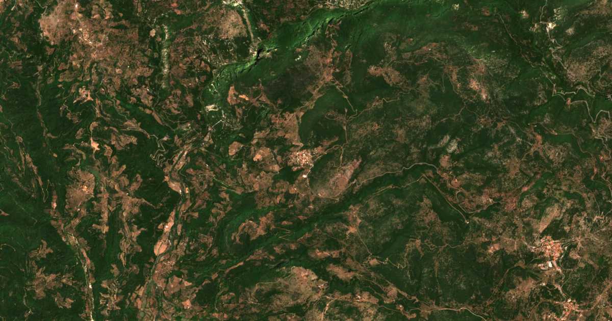 Carte satellite de Spátharis