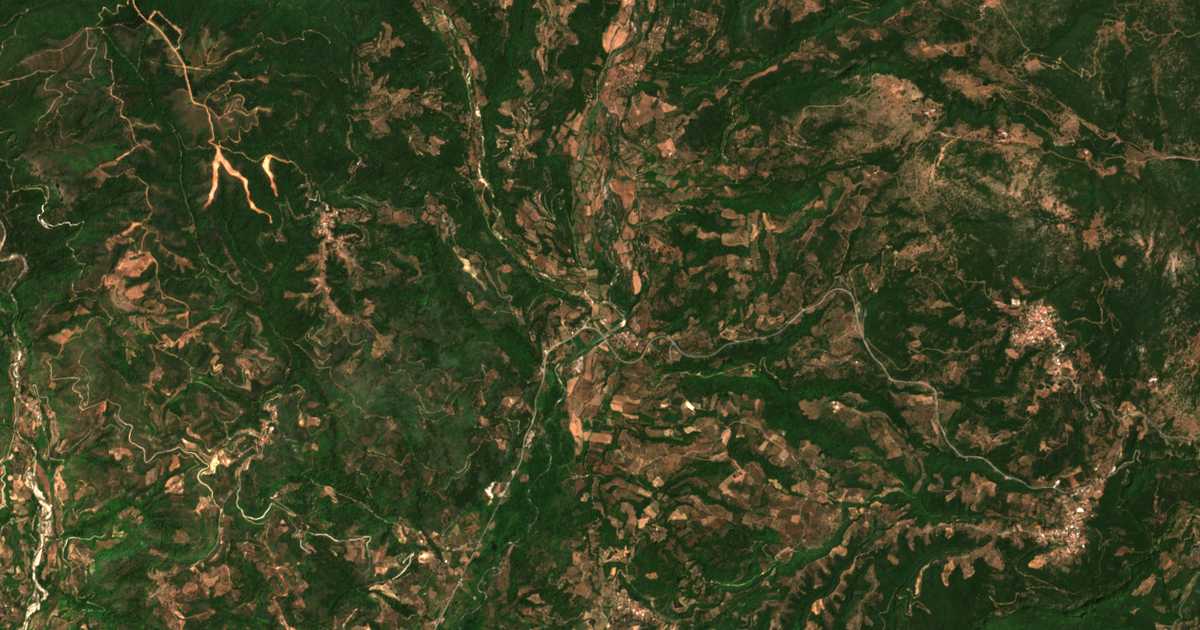 Carte satellite de Toumbítsi