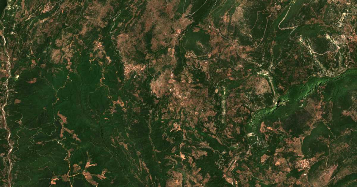 Carte satellite de Voútsis