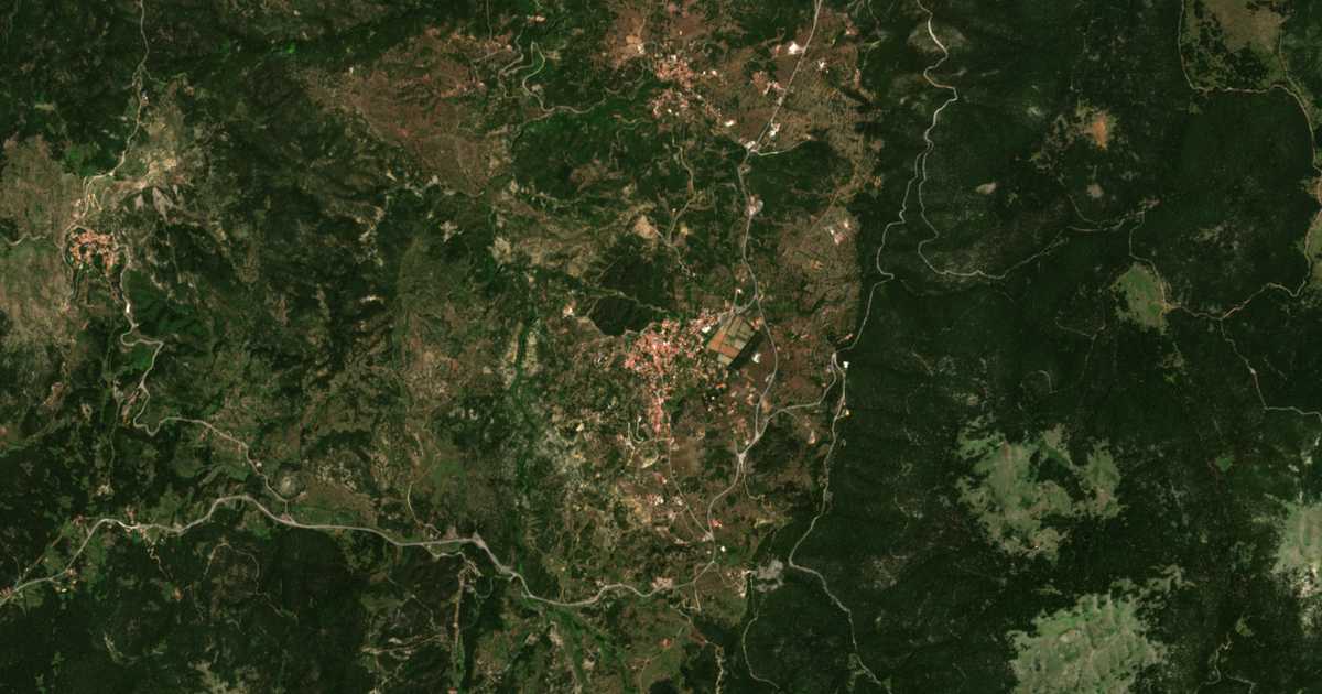 Carte satellite de Vytína