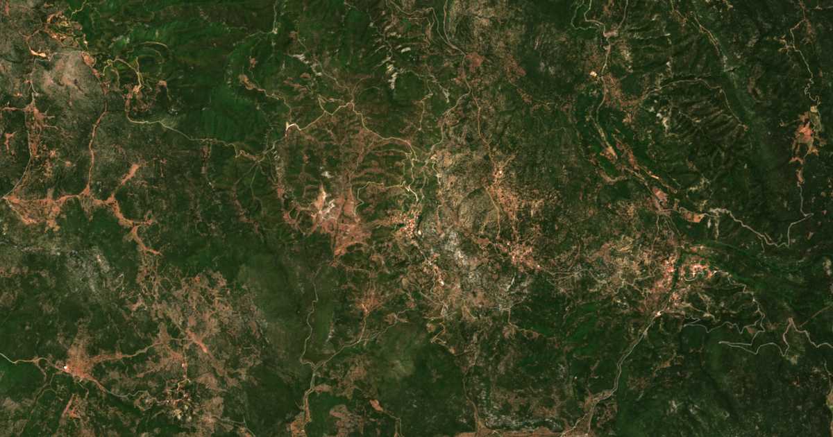 Carte satellite de Ákovos