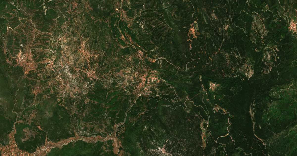 Carte satellite de Dyrráchio