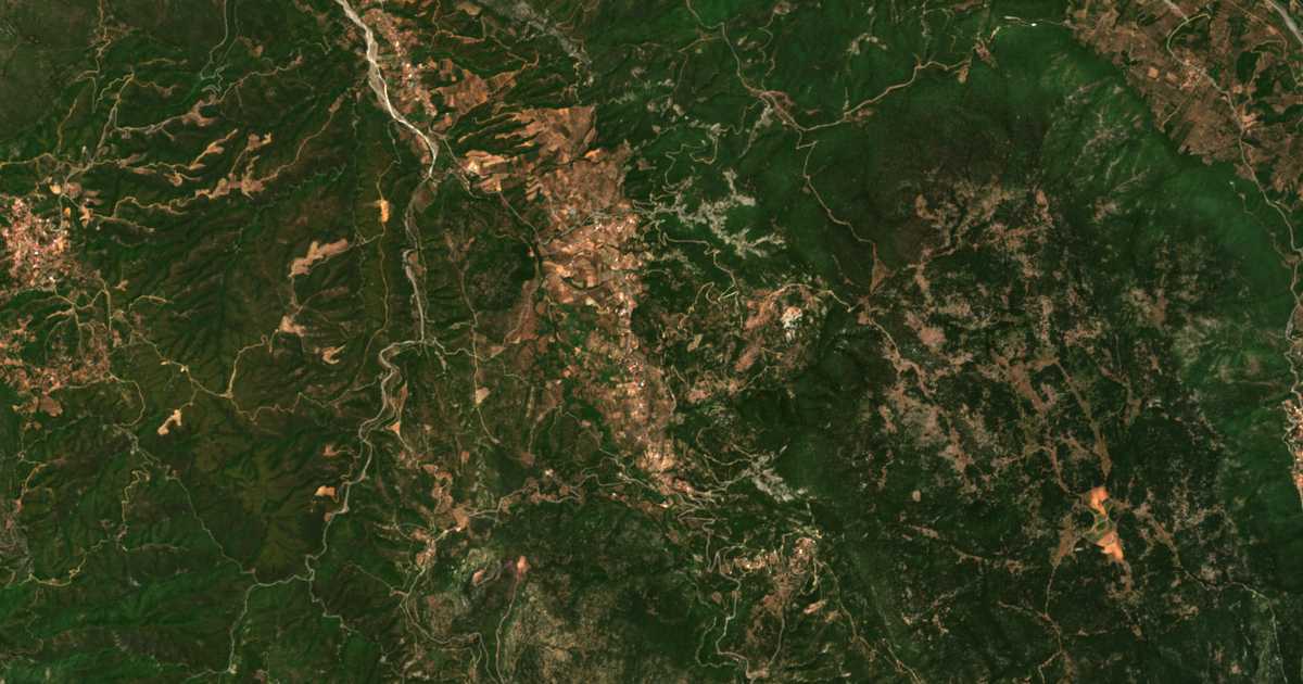 Carte satellite de Kamára