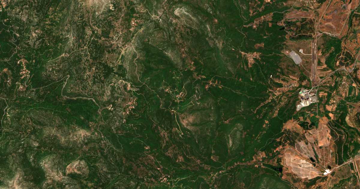 Carte satellite de Kastanochóri