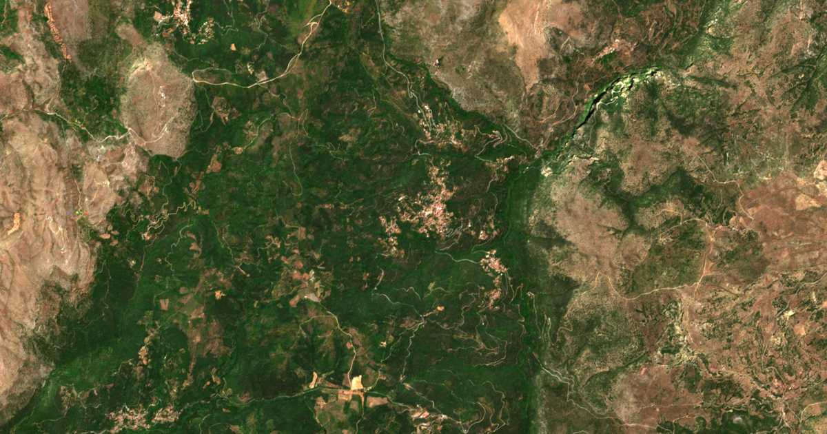 Carte satellite de Kastrí