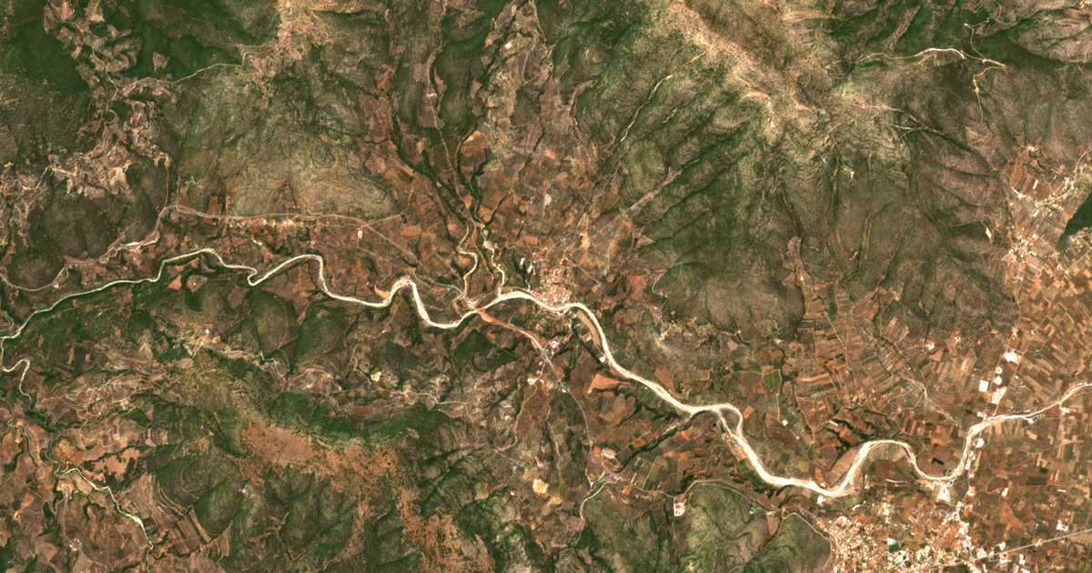 Carte satellite de Káto Dolianá