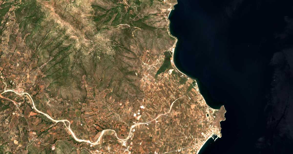 Carte satellite de Káto Vérvena