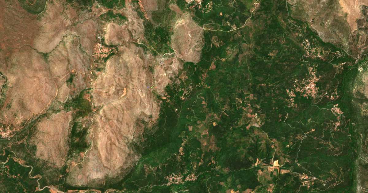 Carte satellite de Koútroufa