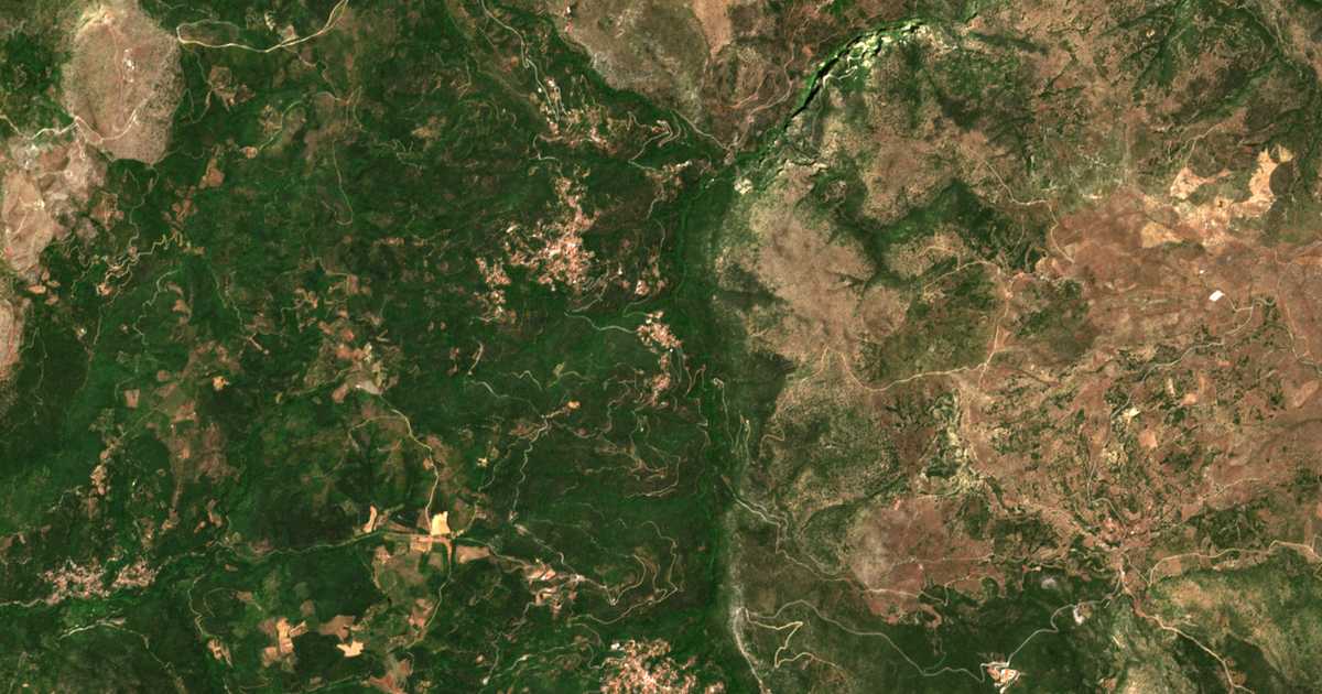 Carte satellite de Oriá