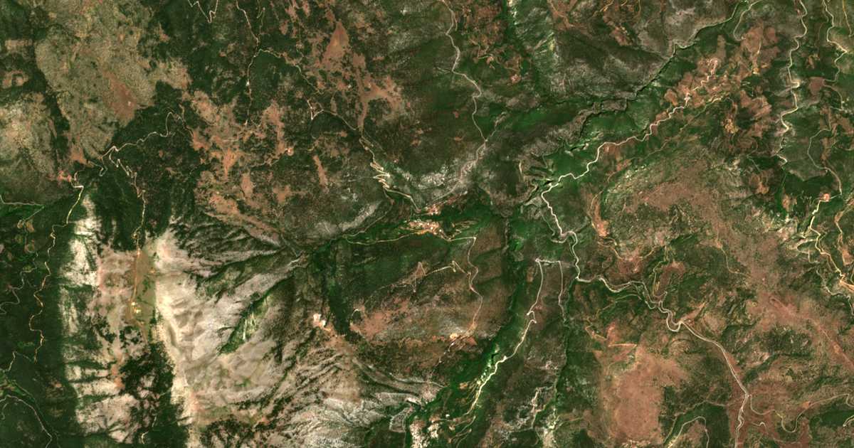 Carte satellite de Sítena