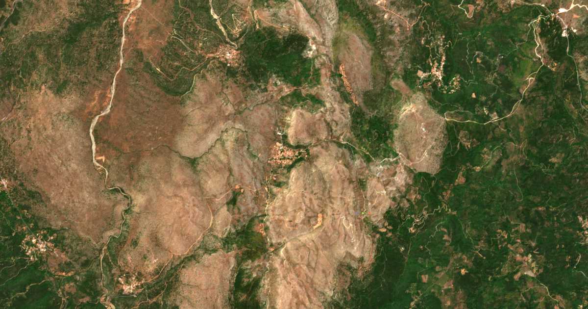Carte satellite de Vérvena