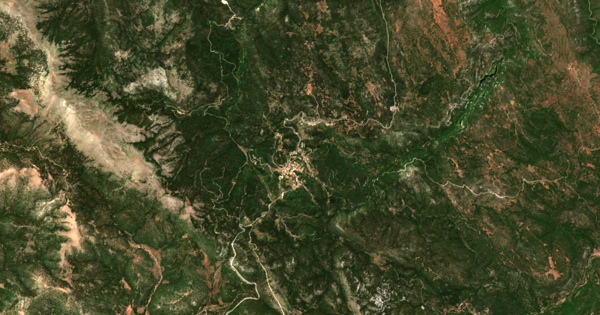 Carte satellite de Kosmás