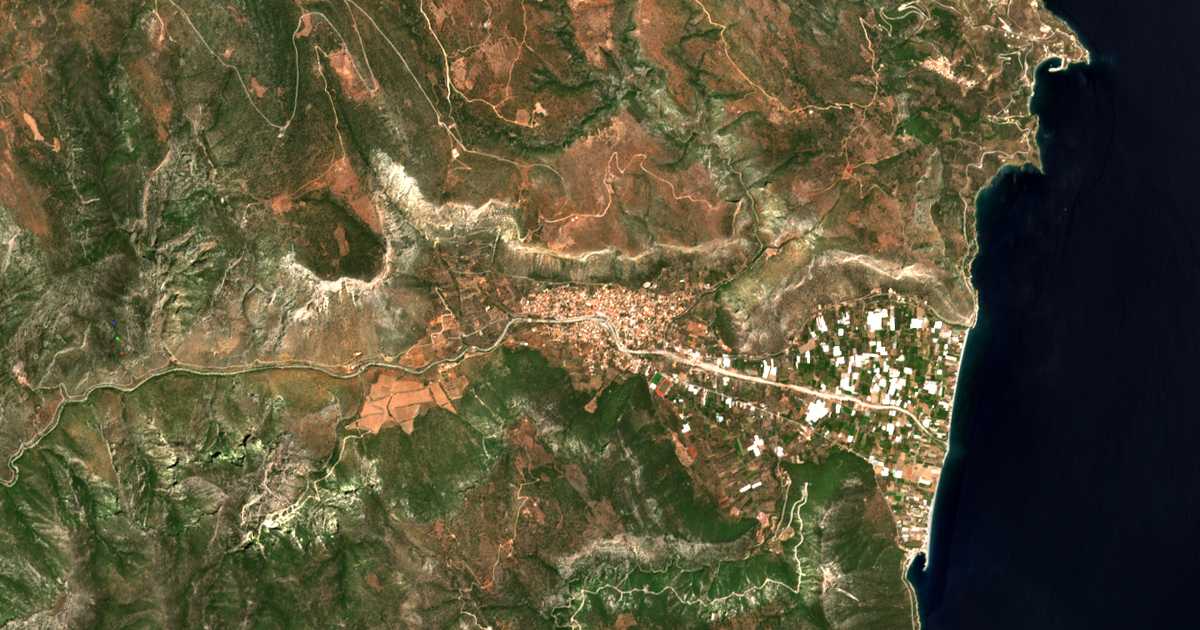 Carte satellite de Leonídio
