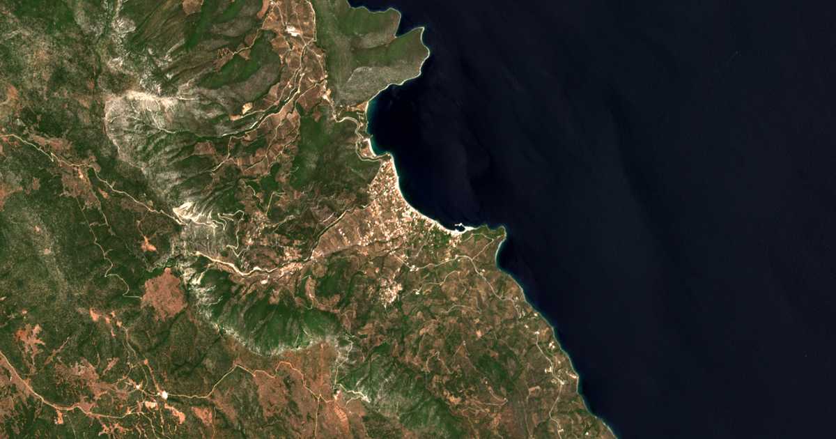 Carte satellite de Paralía