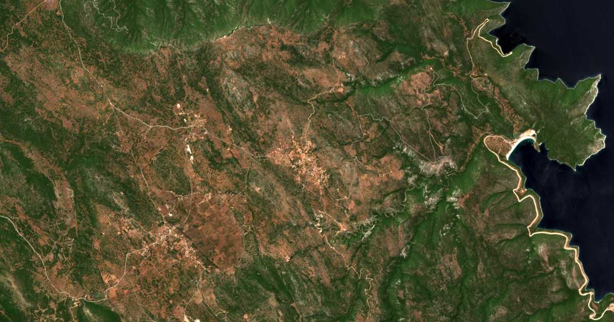 Carte satellite de Pigádi
