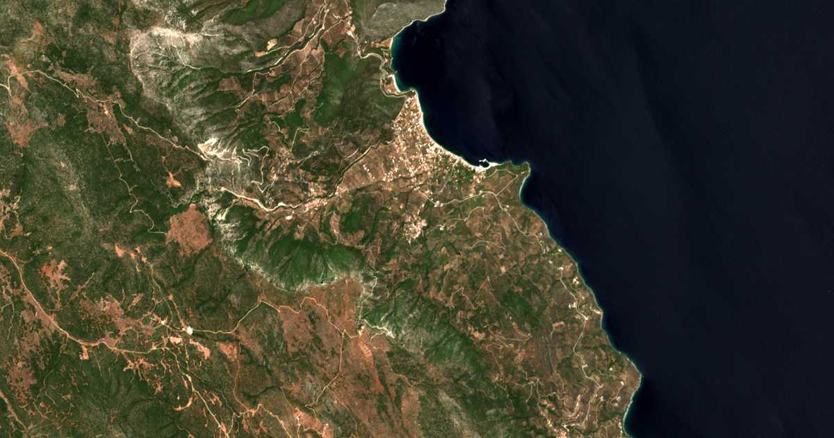 Carte satellite de Sapounakéika