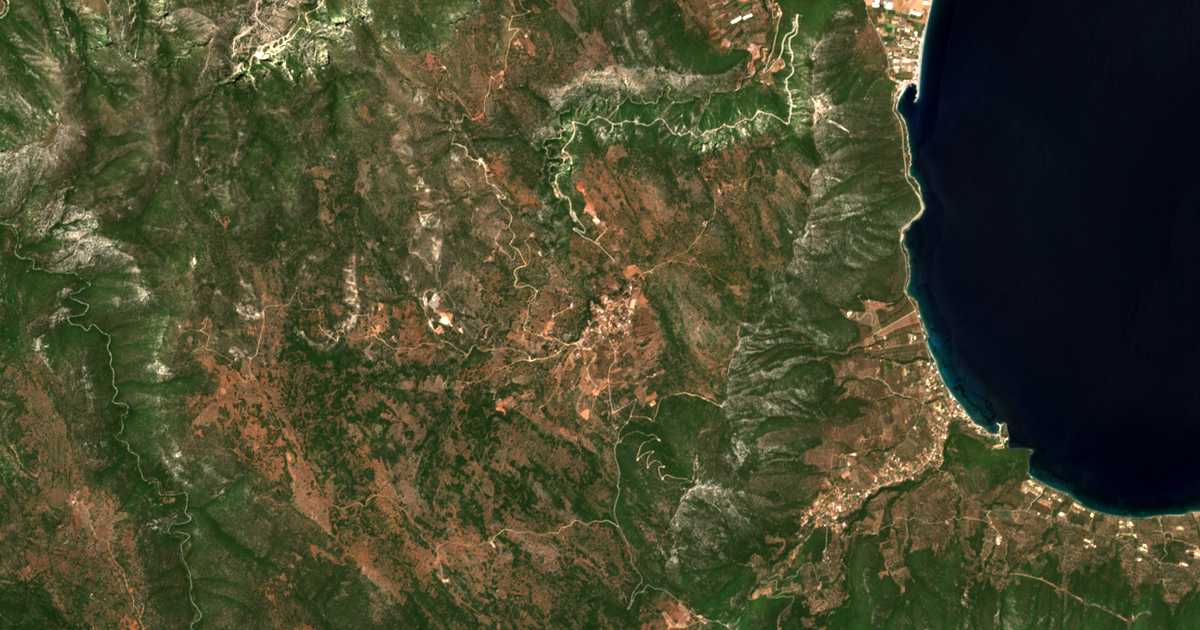 Carte satellite de Tsitália
