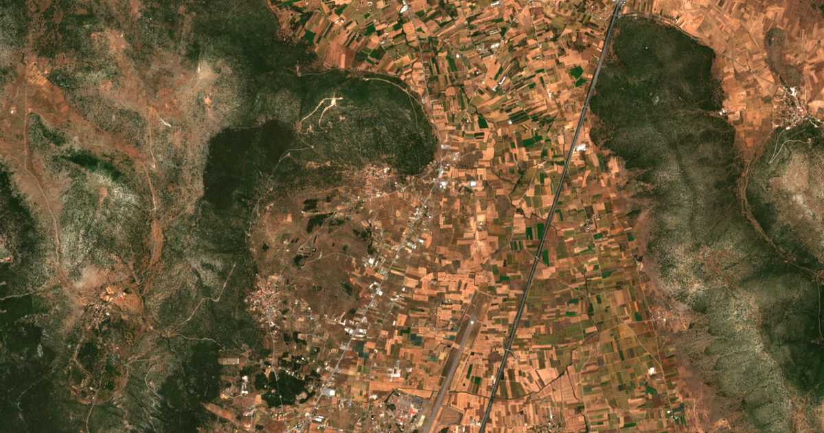 Carte satellite de Chánia