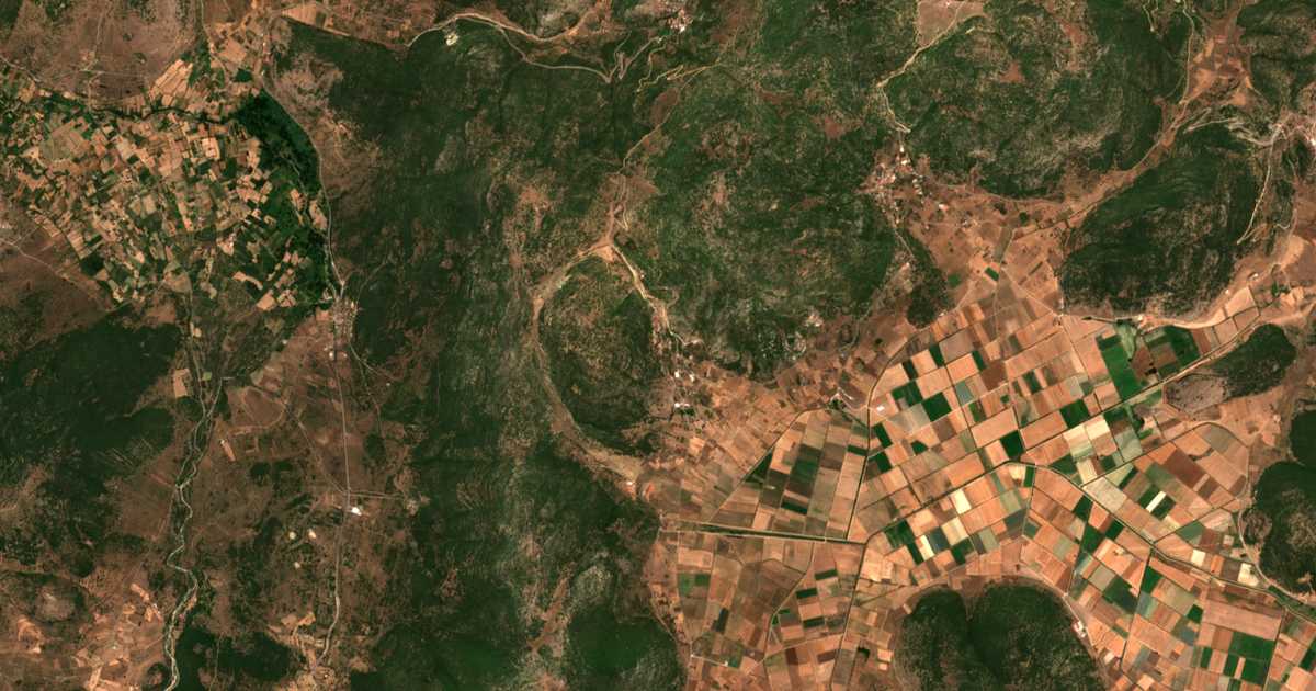 Carte satellite de Chotoússa