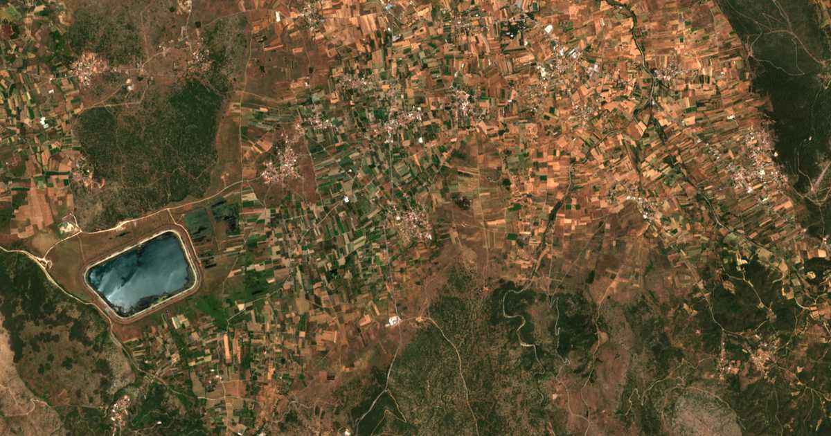 Carte satellite de Kamári