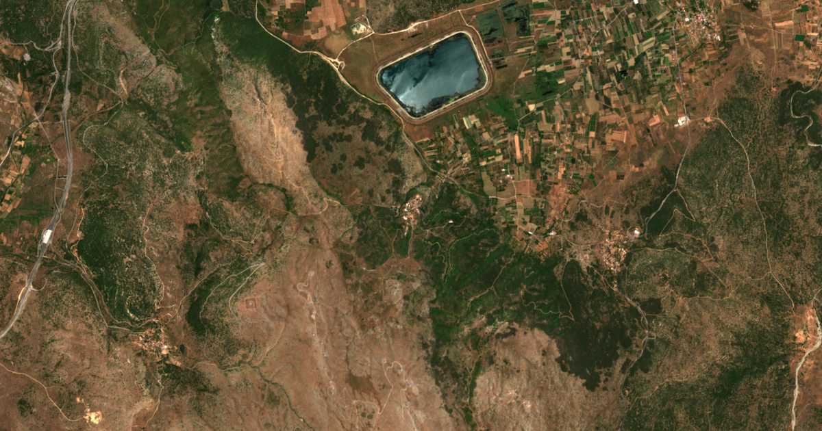 Carte satellite de Kándalos