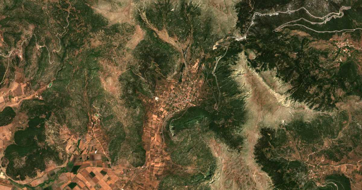 Carte satellite de Kandíla