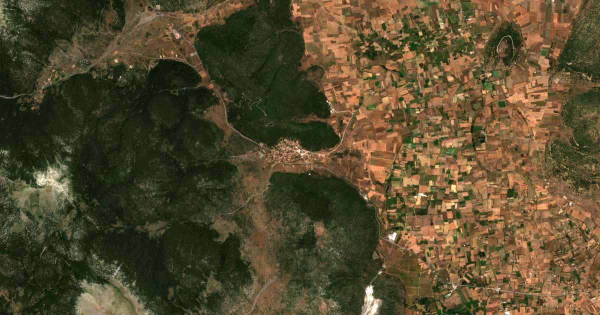 Carte satellite de Kápsas