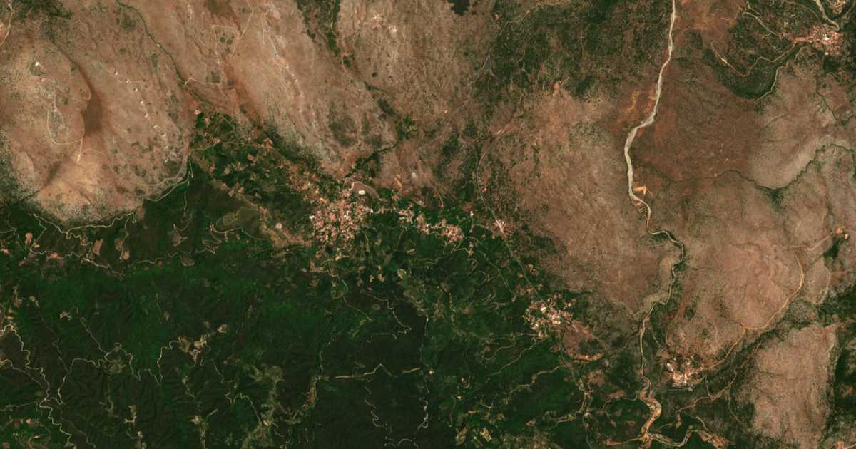Carte satellite de Kerasiá