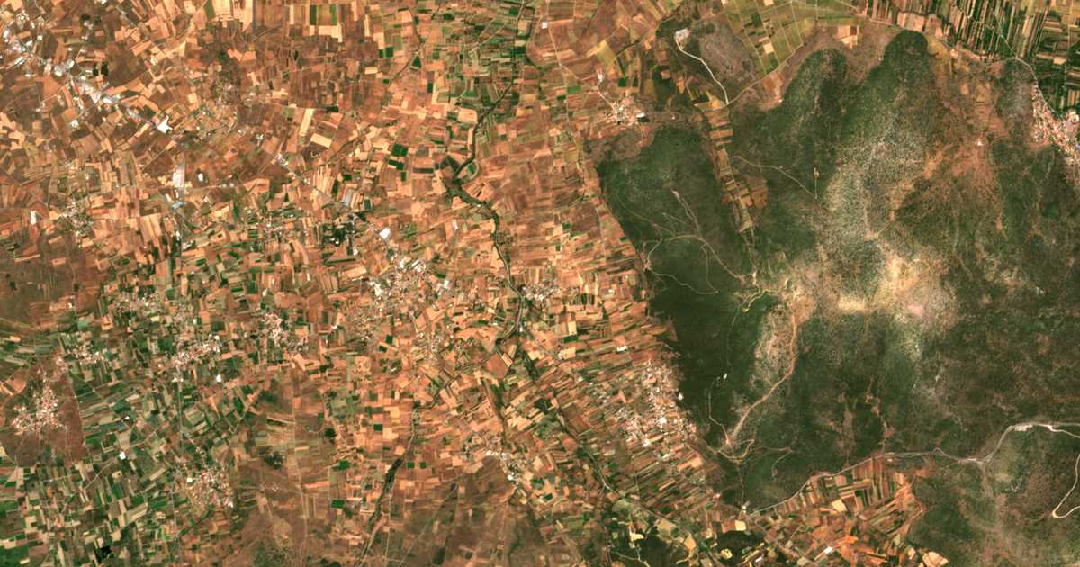 Carte satellite de Magoúla