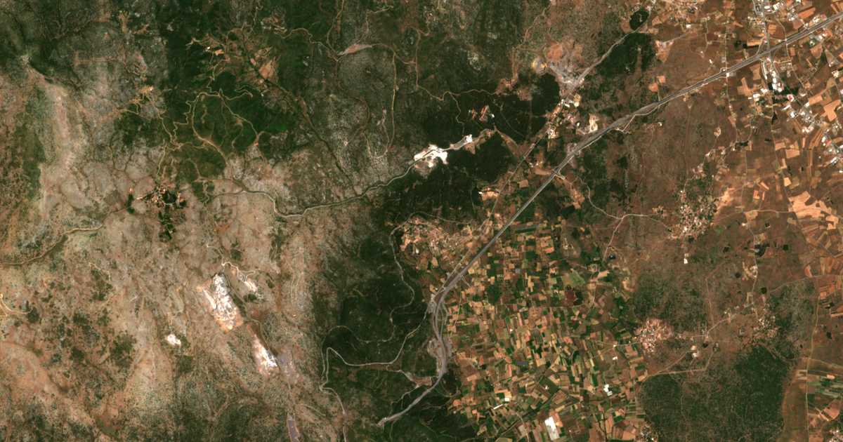 Carte satellite de Mákri