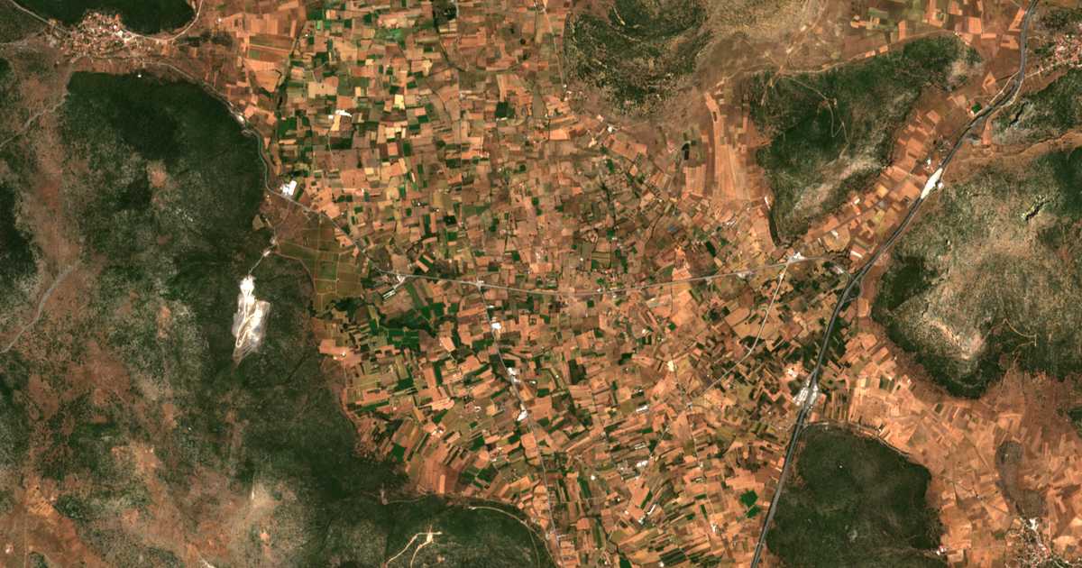 Carte satellite de Miliá