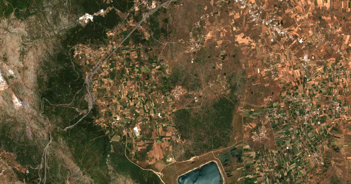 Carte satellite de Pallándio