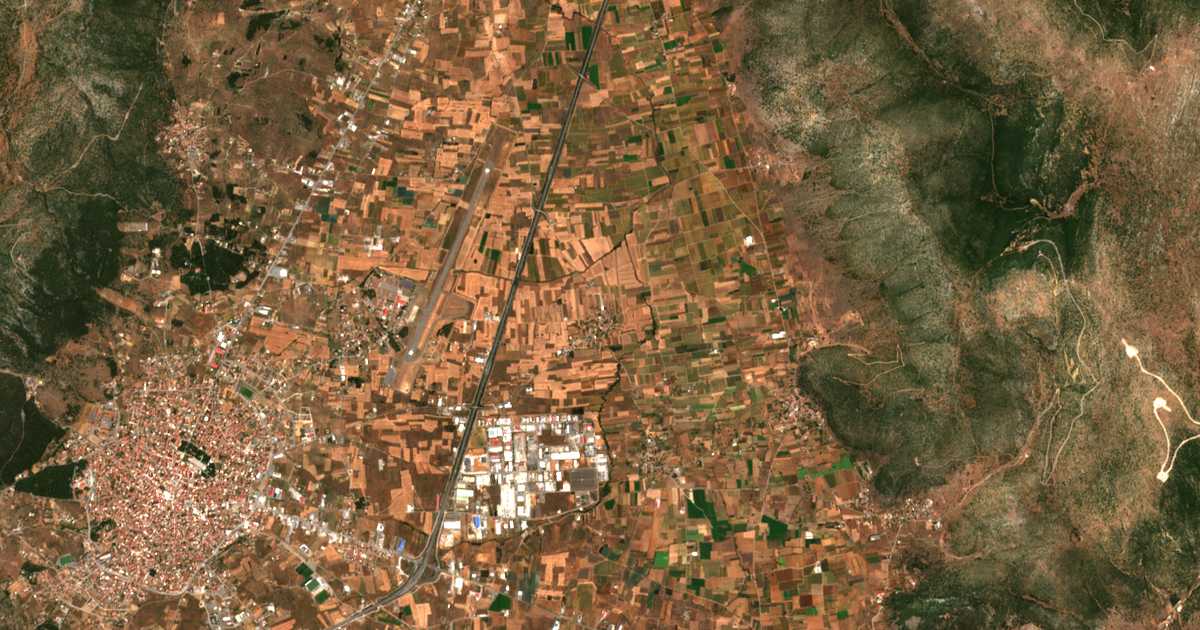 Carte satellite de Pélagos