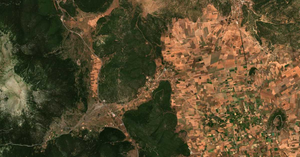 Carte satellite de Simiádes