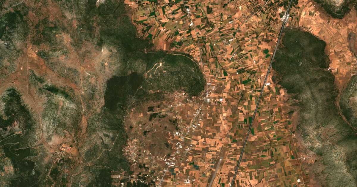 Carte satellite de Skopí
