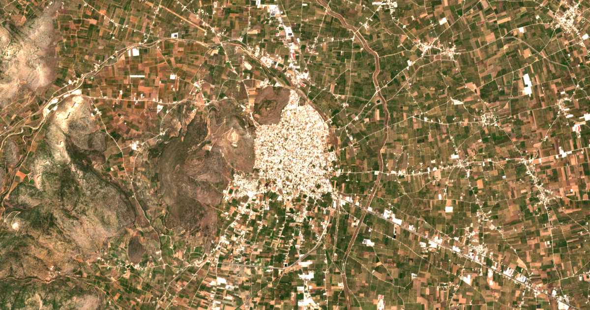 Carte satellite de Árgos