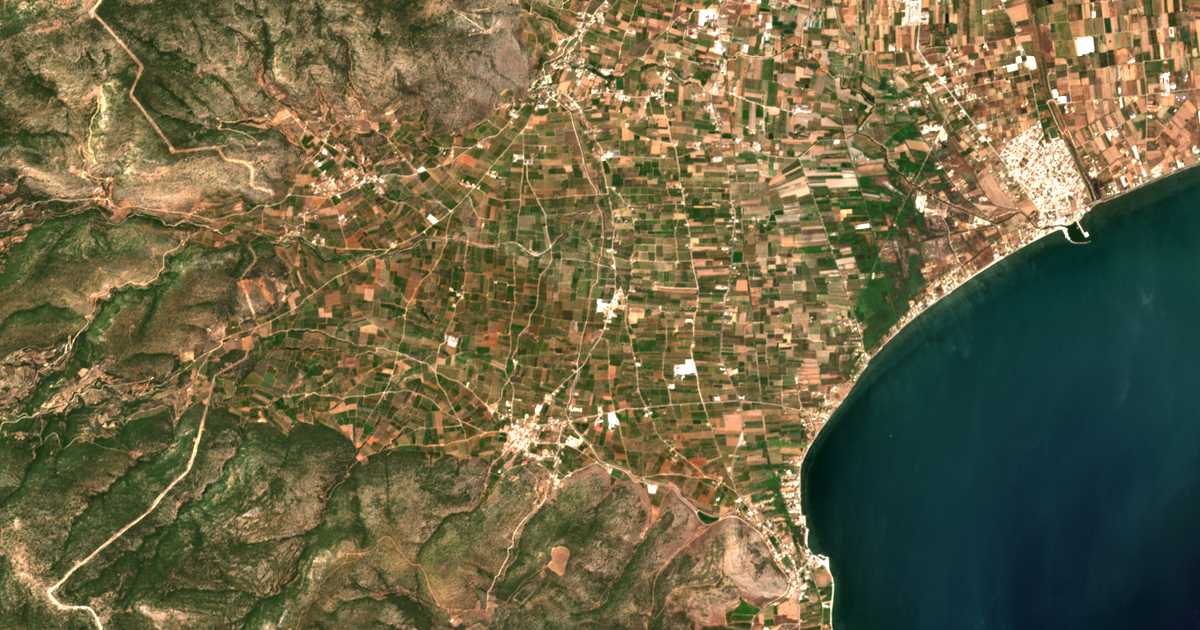 Carte satellite de Dichália